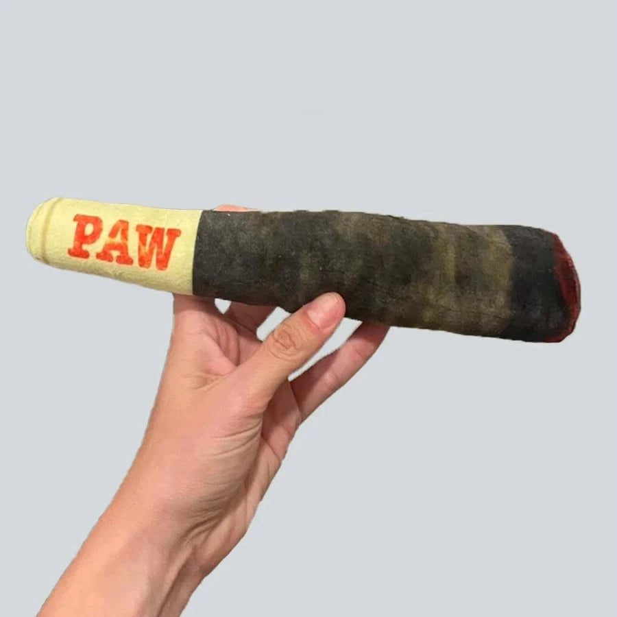 Interactive Dog Toy - Cigar Plush