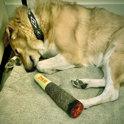 Interactive Dog Toy - Cigar Plush