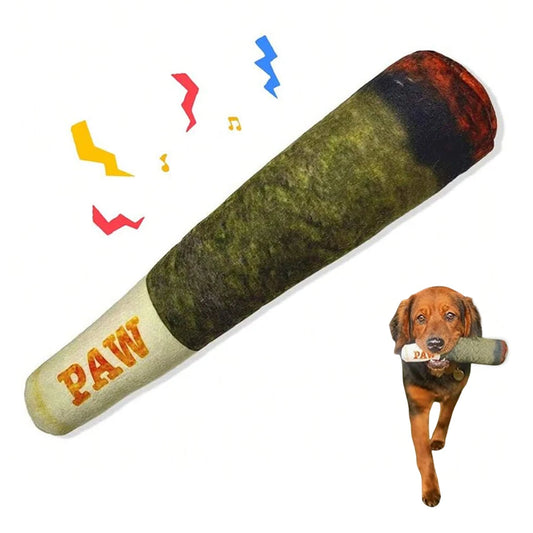 Interactive Dog Toy - Cigar Plush